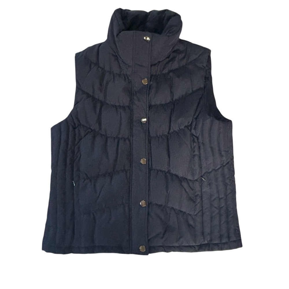 M. Julian Navy Blue Stylish Puffer Vest Women’s XL - Picture 2 of 7